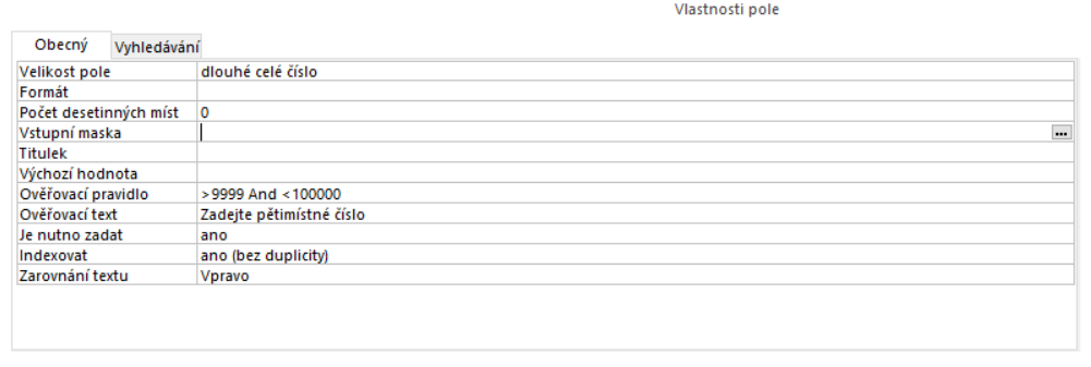Vlastnosti pole cislo